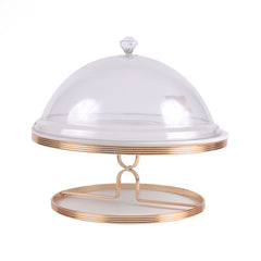 CAKE DISH WITH STAND BRILLIANT BR16007G Default Title - MamasJan Crockery