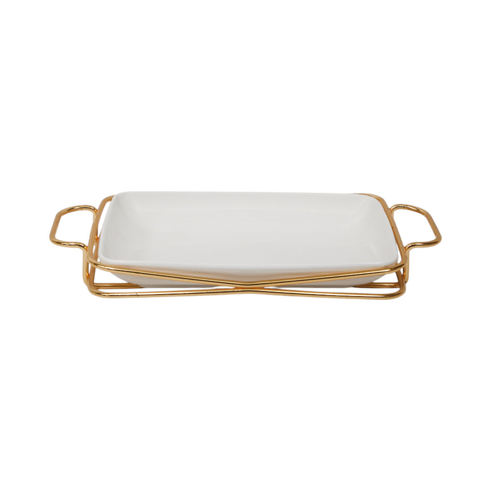 DISH WITH STAND BRILLIANT BR16009G Default Title - MamasJan Crockery