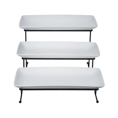 DISH SERVING BRILLIANT 3 TIER BR0066 BASIC Default Title - MamasJan Crockery
