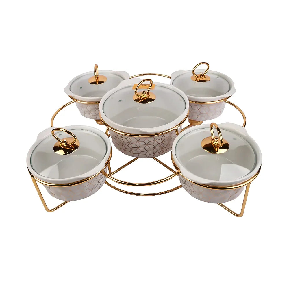 DONGA BRILLIANT ROUND 5PC BR0155 BASIC Default Title - MamasJan Crockery
