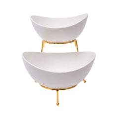 DISH SERVING BRILLIANT 2TIRE BR0267 Default Title - MamasJan Crockery