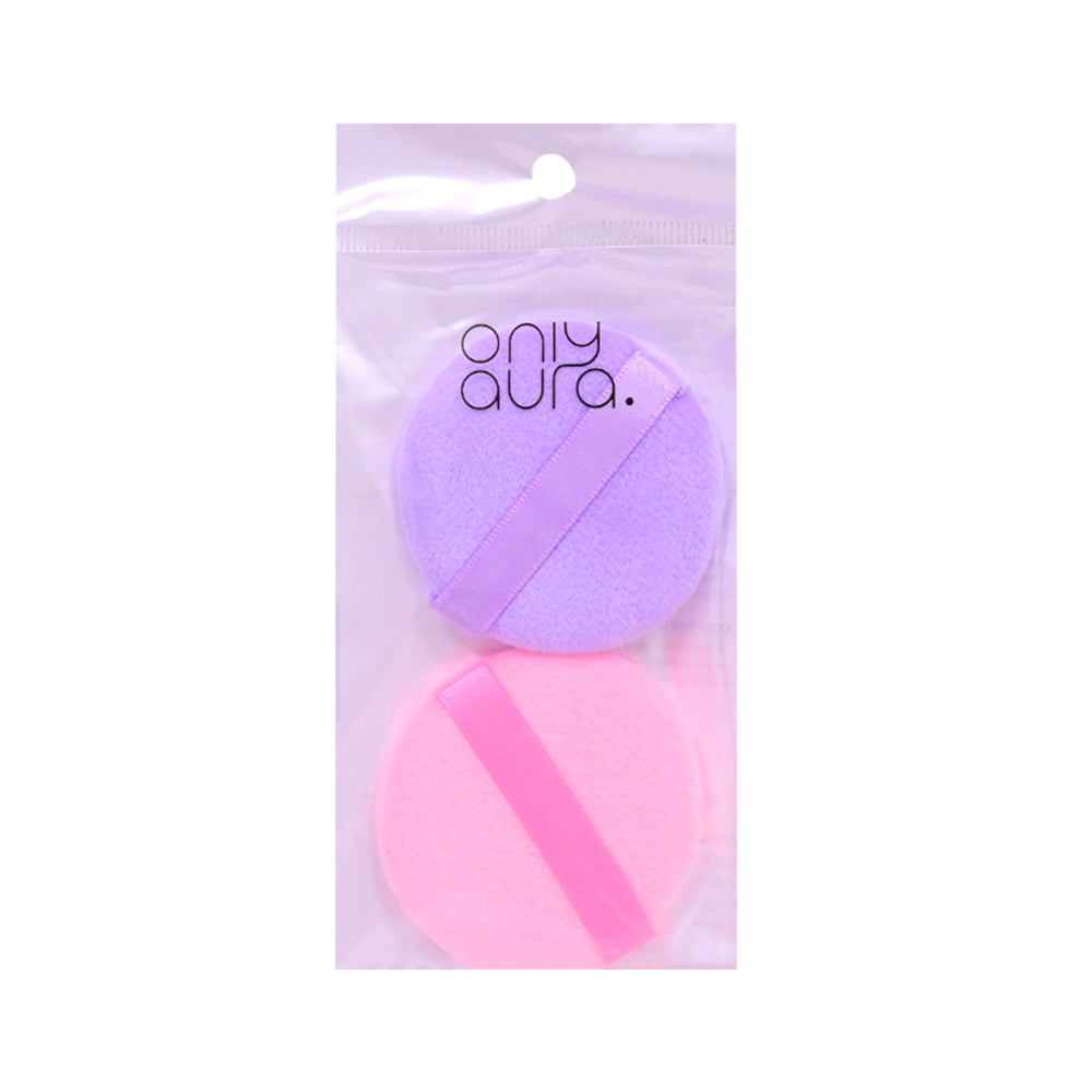 ONLY AURA ROUND POWDER PUFF 2PCS PUFF-04 Default Title - MamasJan Makeup