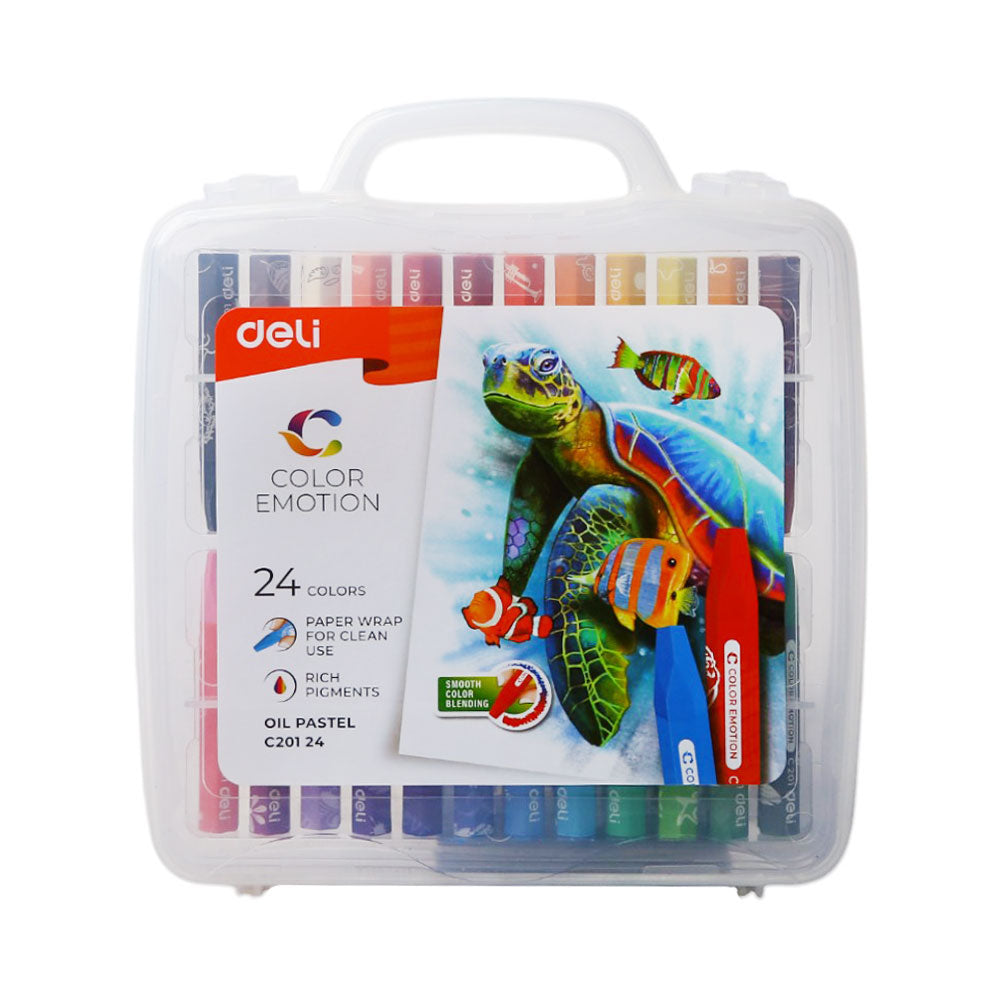 DELI OIL PASTEL COLOR EMOTION 24PC 20124 Default Title - MamasJan Toys
