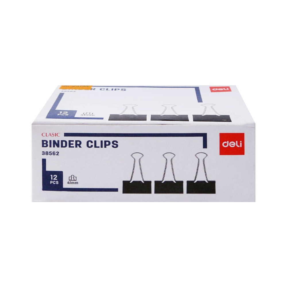 38562 DELI BINDER CLIP 41MM BOX Default Title - MamasJan Toys