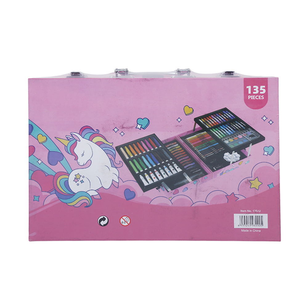 135U WOODEN COLORING BRIEF CASE UNICORN Default Title - MamasJan Toys