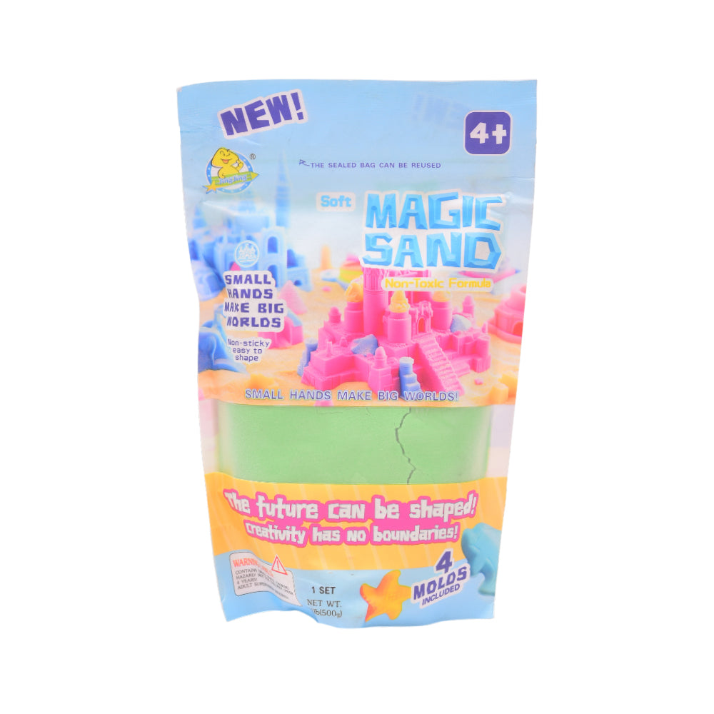 TK6624 MAGIC SAND 4 MOLDS 500G Default Title - MamasJan Toys