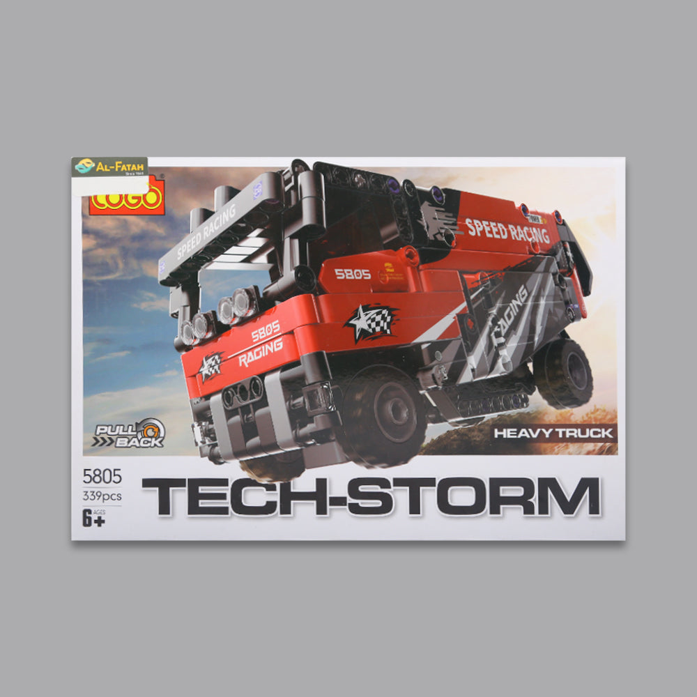 5805 COGO TECH STORM TRUCK BLOCKS 339PC H.B Default Title - MamasJan Toys
