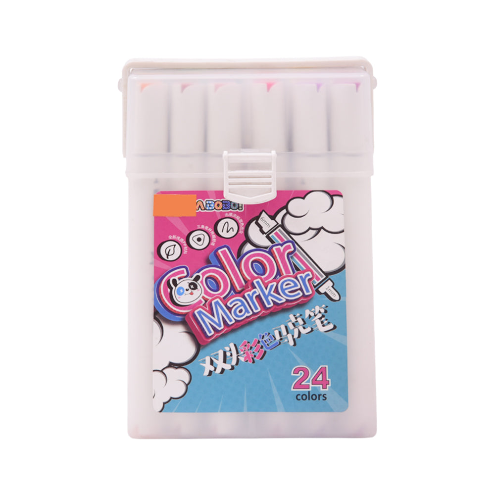 814-24 DOUBLE ART MARKER 24CLR Default Title - MamasJan Toys