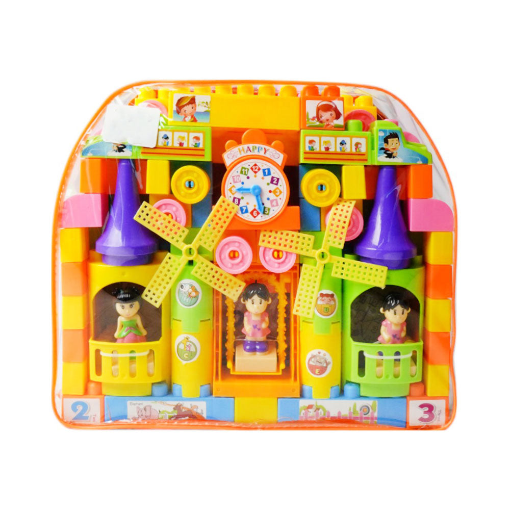 FX9957 CASTLE BLOCKS SET IN BAG 118PC Default Title - MamasJan Toys