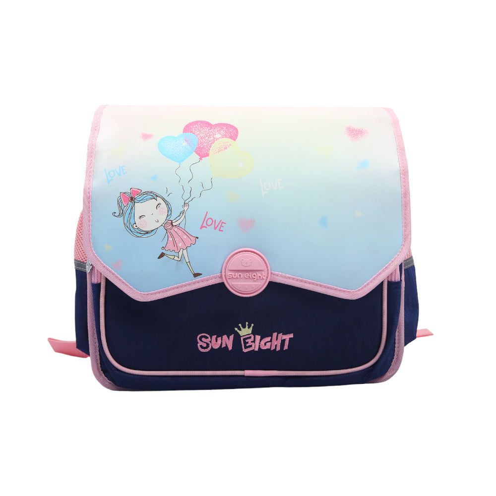 22007 KIDS SCHOOL BACK PACK NAVY/PINK 12INCH IR Default Title - MamasJan Toys