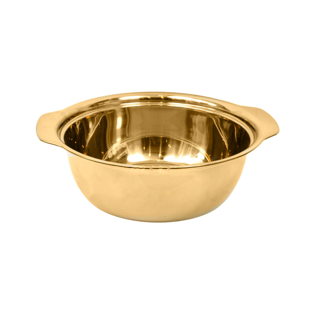 BOWL MIXING STEEL GOLDEN 35CM 10064 Default Title - MamasJan Crockery