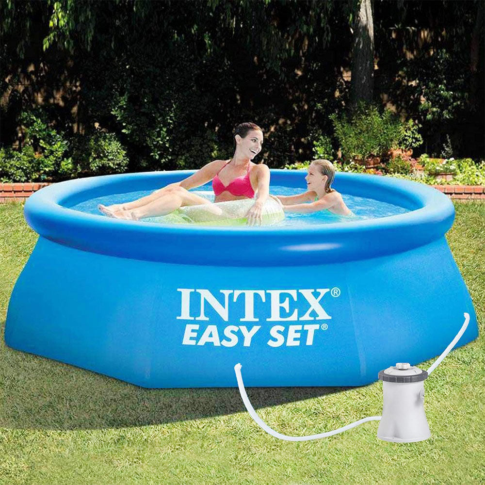 28122 EASY POOL WITH PUMP 10X30INCH BASIC Default Title - MamasJan Toys