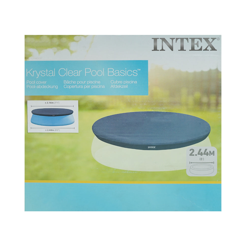28020 INTEX KRYSTAL CLEAR POOL COVER 8FT A.I Default Title - MamasJan Toys