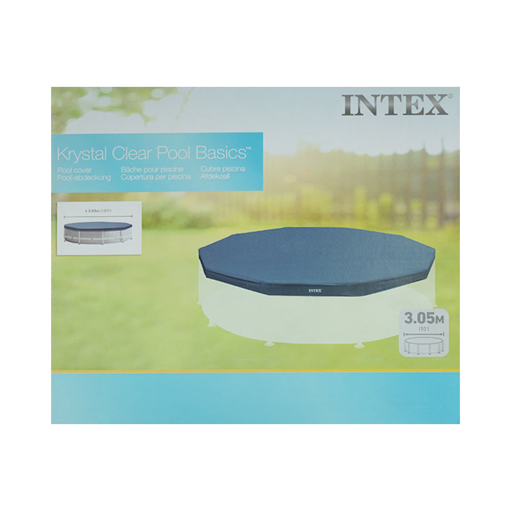 28030 INTEX KRYSTAL CLEAR POOL COVER 10FT A.I Default Title - MamasJan Toys