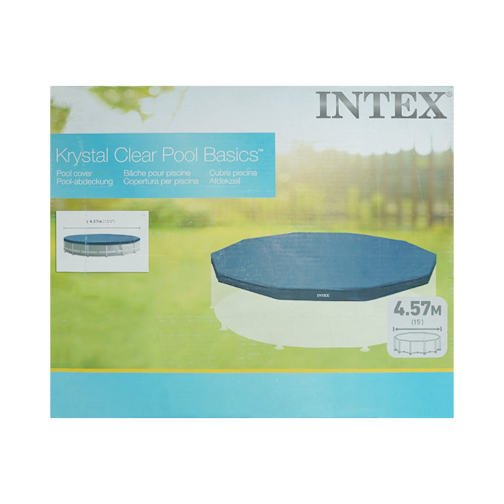 28032 INTEX KRYSTAL CLEAR POOL COVER 15FT A.I Default Title - MamasJan Toys