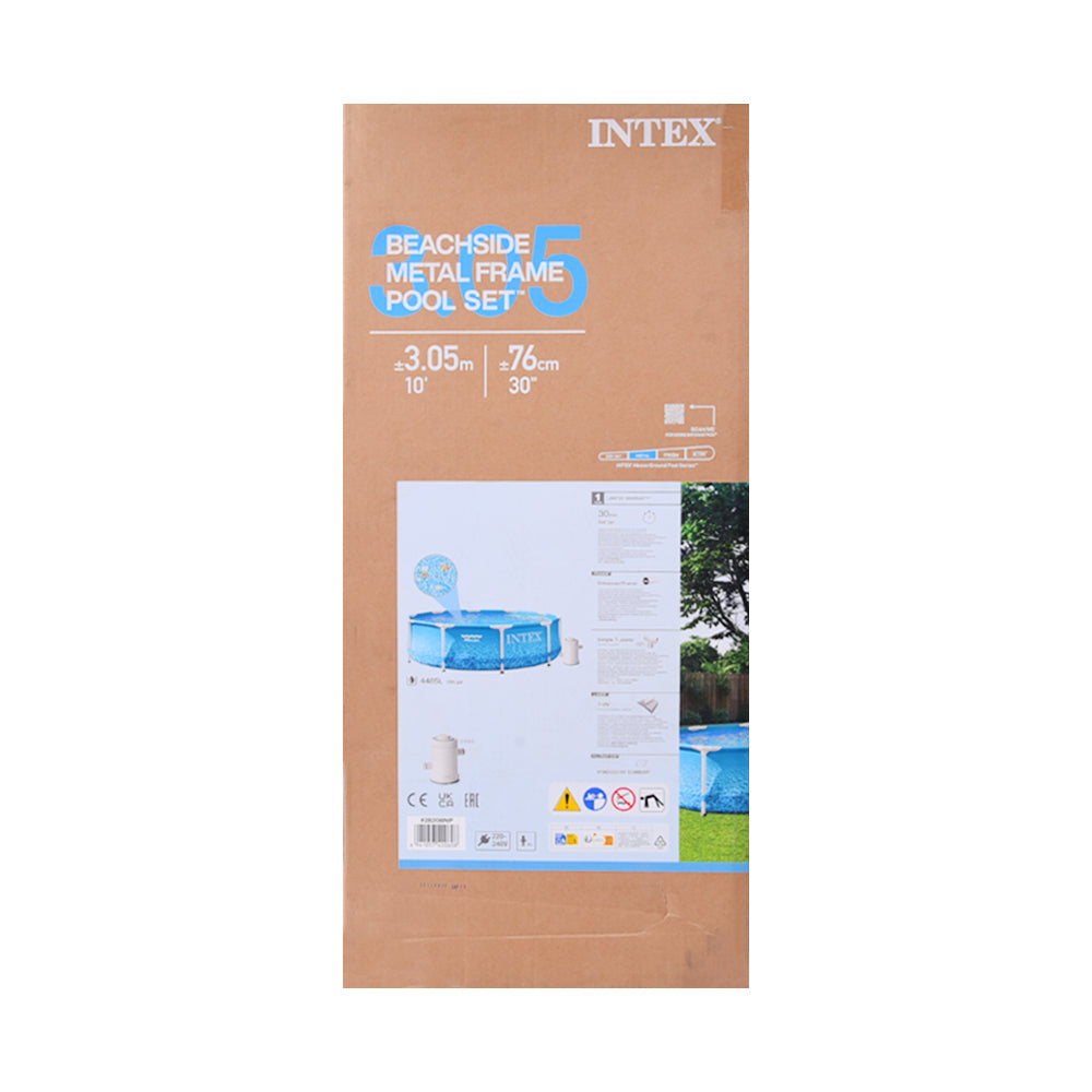 28208 INTEX METAL FRAME SWIMMING POOL 10FT A.I Default Title - MamasJan Toys
