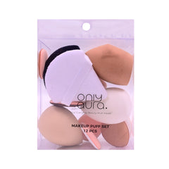 ONLY AURA MAKEUP PUFF 12PC SET FF428 Default Title - MamasJan Makeup