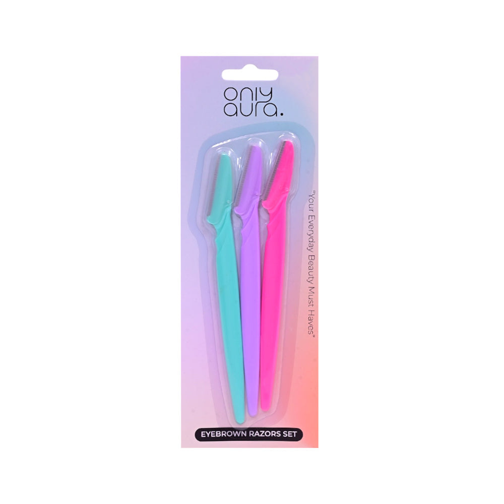 ONLY AURA EYEBROW RAZOR 3PCS SET M010 Default Title - MamasJan Makeup