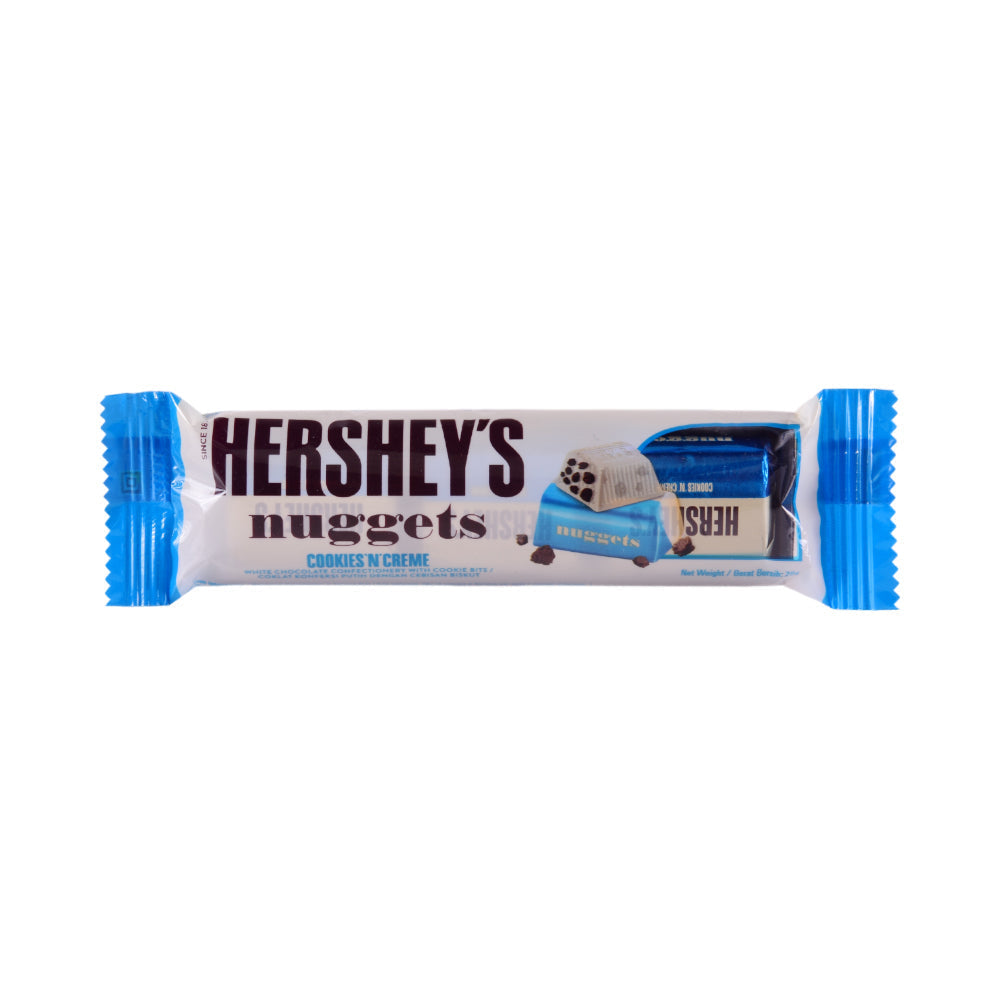 HERSHEYS CHOCOLATE NUGGETS COOKIES N CREME 28 GM Default Title - MamasJan Grocery