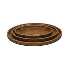 TRAY SET 3PC BAMBOO IR 2436-17 Default Title - MamasJan Crockery