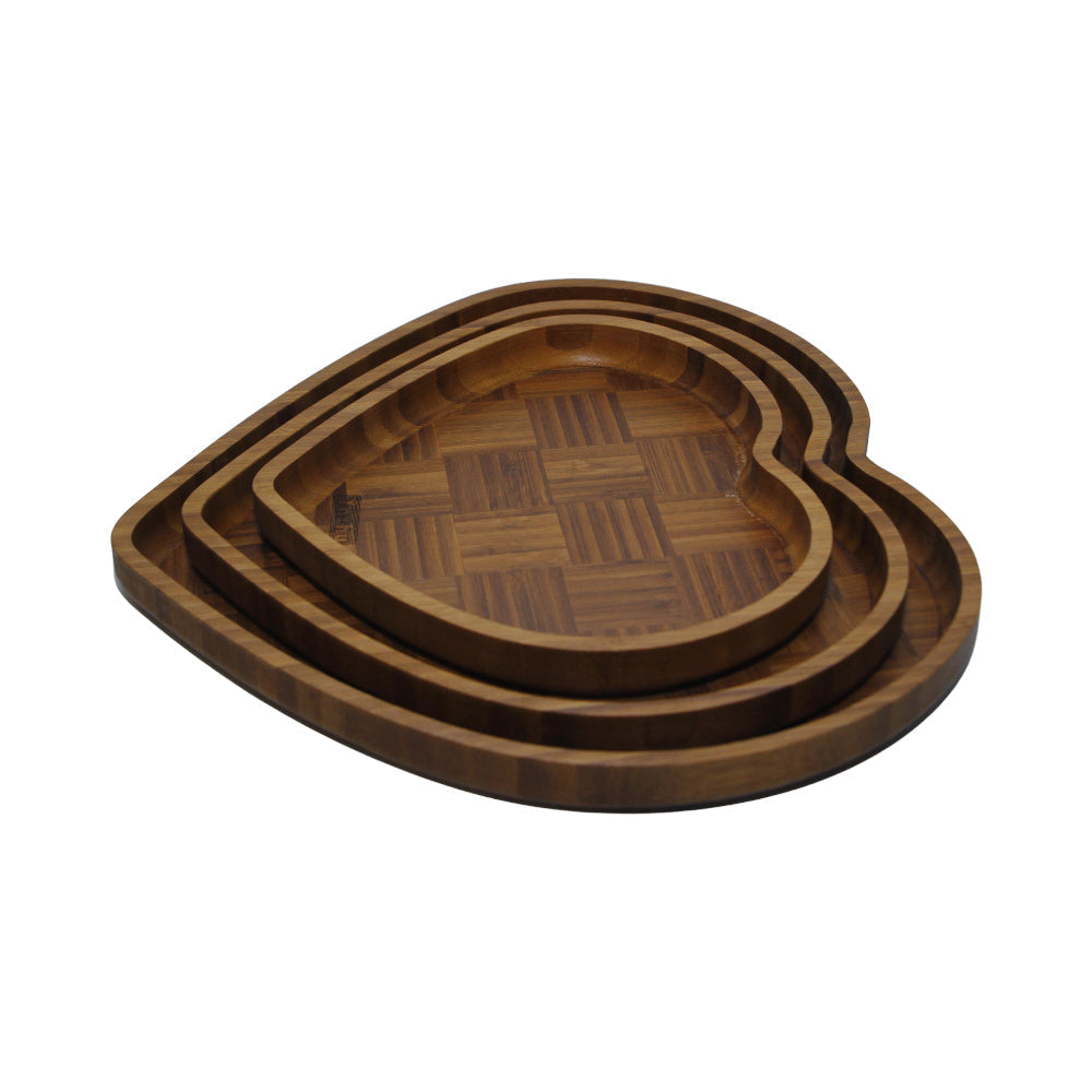 TRAY SET 3PC BAMBOO IR 2436-13 Default Title - MamasJan Crockery