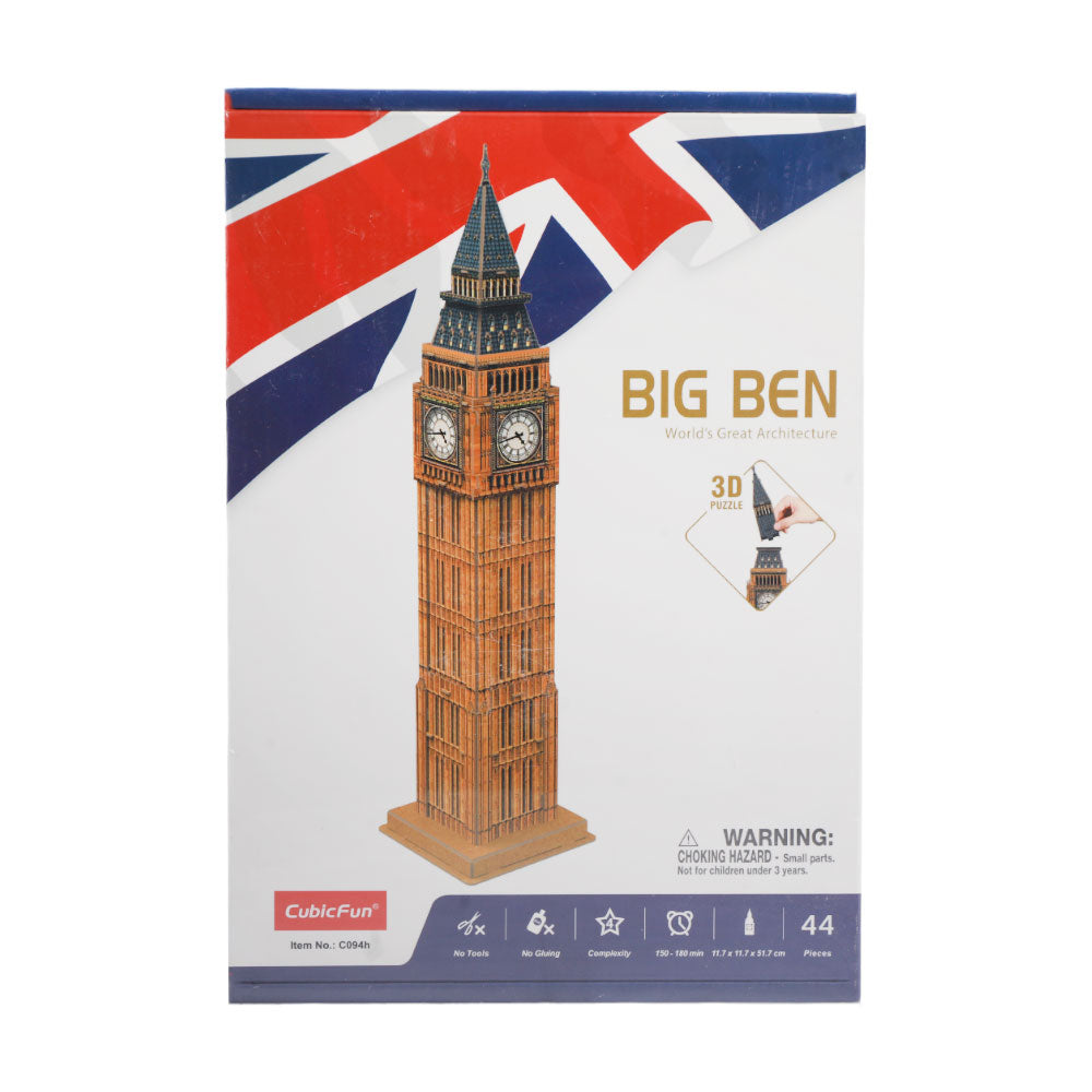 C094H CUBICFUN 3D PUZZLE BIG BEN 44PC Default Title - MamasJan Toys