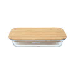 DISH BAKING DELIGHT KING RECTANGULAR WITH BAMBOO LID 4340 Default Title - MamasJan Crockery
