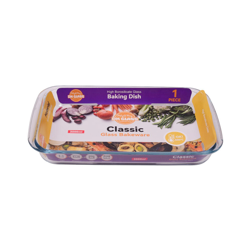 DISH BAKING DK GLASS 5126 Default Title - MamasJan Crockery