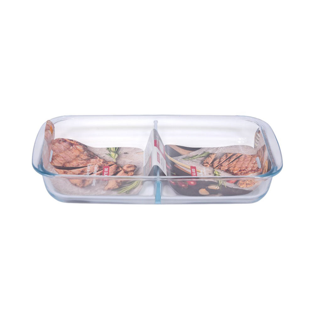DISH DK GLASS RECTANGULAR 3.0 LTR 5305 Default Title - MamasJan Crockery