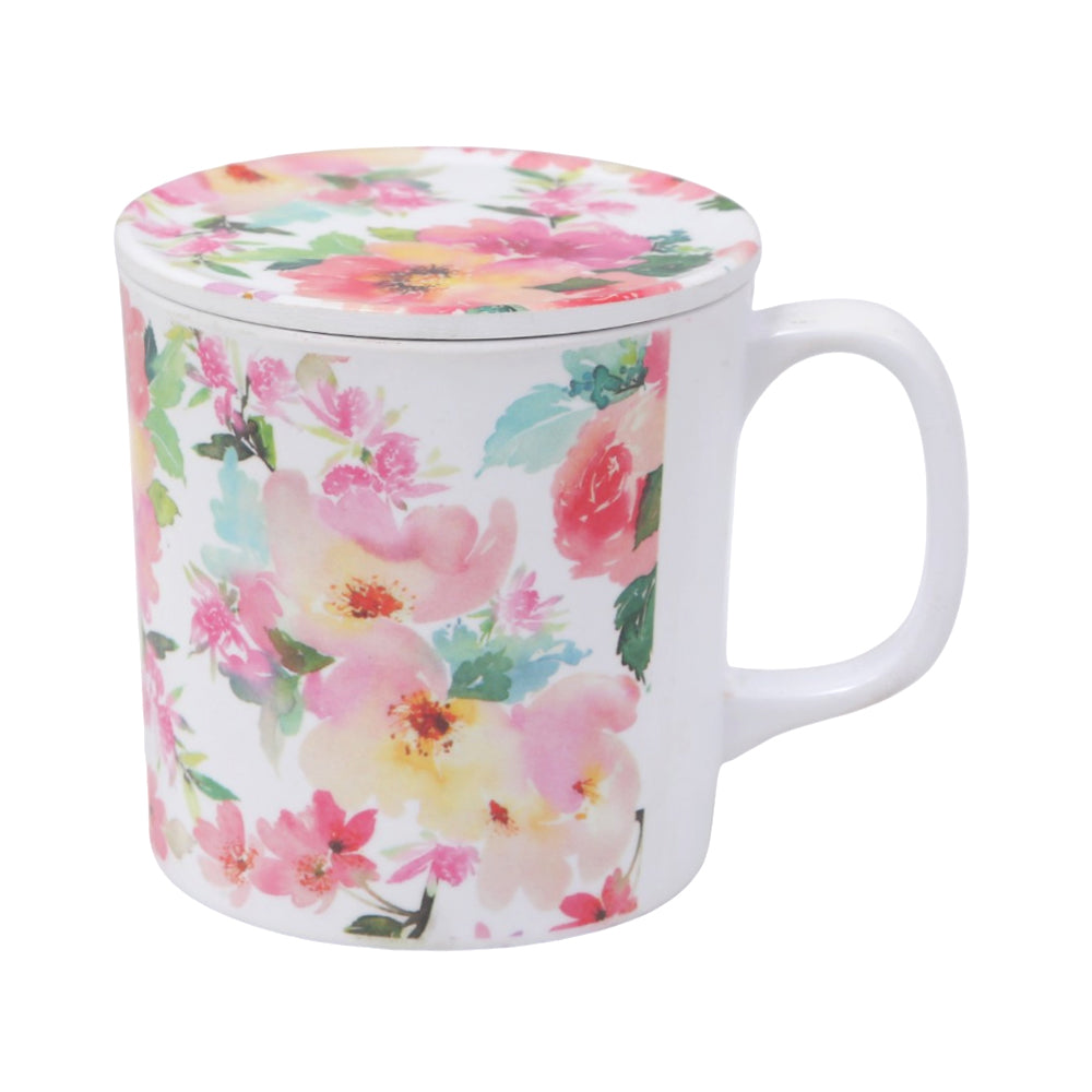 MUG MELAMINE WITH LID YL913033/5391 Default Title - MamasJan Crockery
