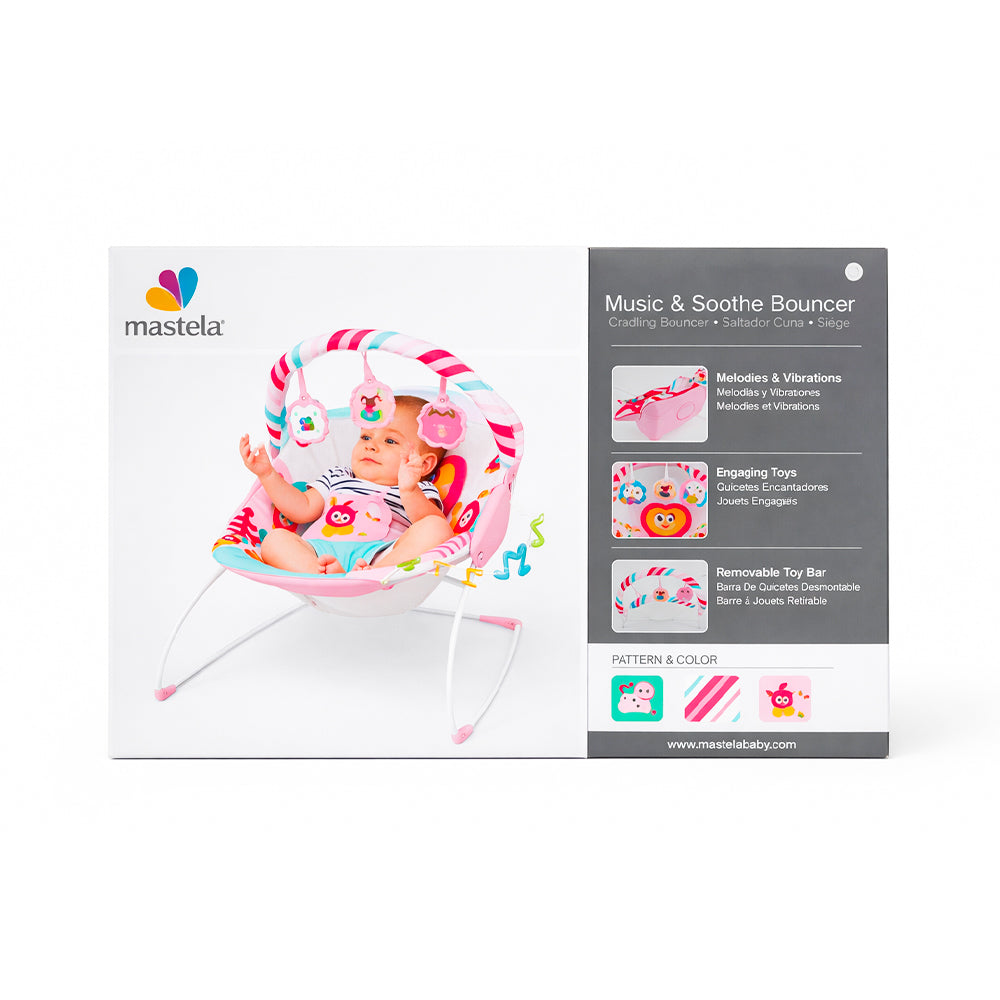 6936 MASTELA MUSIC AND SOOTHING BOUNCER Default Title - MamasJan Toys