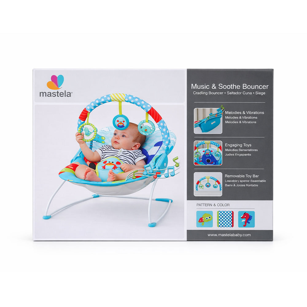 6938 MASTELA CRADLING BOUNCER Default Title - MamasJan Toys
