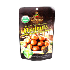 LAREENO CHESTNUTS ORGANIC PEELED ROASTED 100 GM Default Title - MamasJan Grocery
