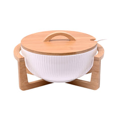 BOWL SALAD PORCELAIN IR QX2/HG619B-10 Default Title - MamasJan Crockery