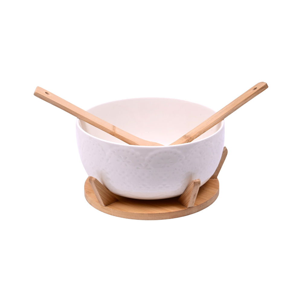 BOWL SALAD PORCELAIN IR QX3/HG619C-10 Default Title - MamasJan Crockery