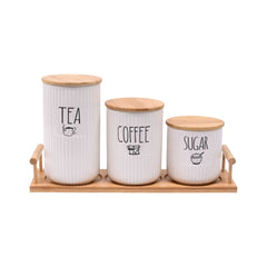 JAR SET 4 PCS PORCELAIN IR QX13/ZY1139 Default Title - MamasJan Crockery