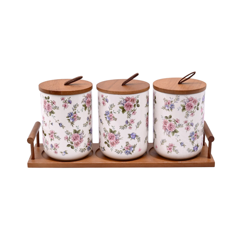 JAR SET 4 PCS PORCELAIN IR QX17/ZY1175-2 Default Title - MamasJan Crockery