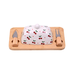 DISH BUTTER SET 4 PCS PORCELAIN IR QX28/ZY1284-3 Default Title - MamasJan Crockery