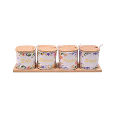 SPICE SET 4 PCS PORCELAIN IR QX31/HB7009-4 Default Title - MamasJan Crockery