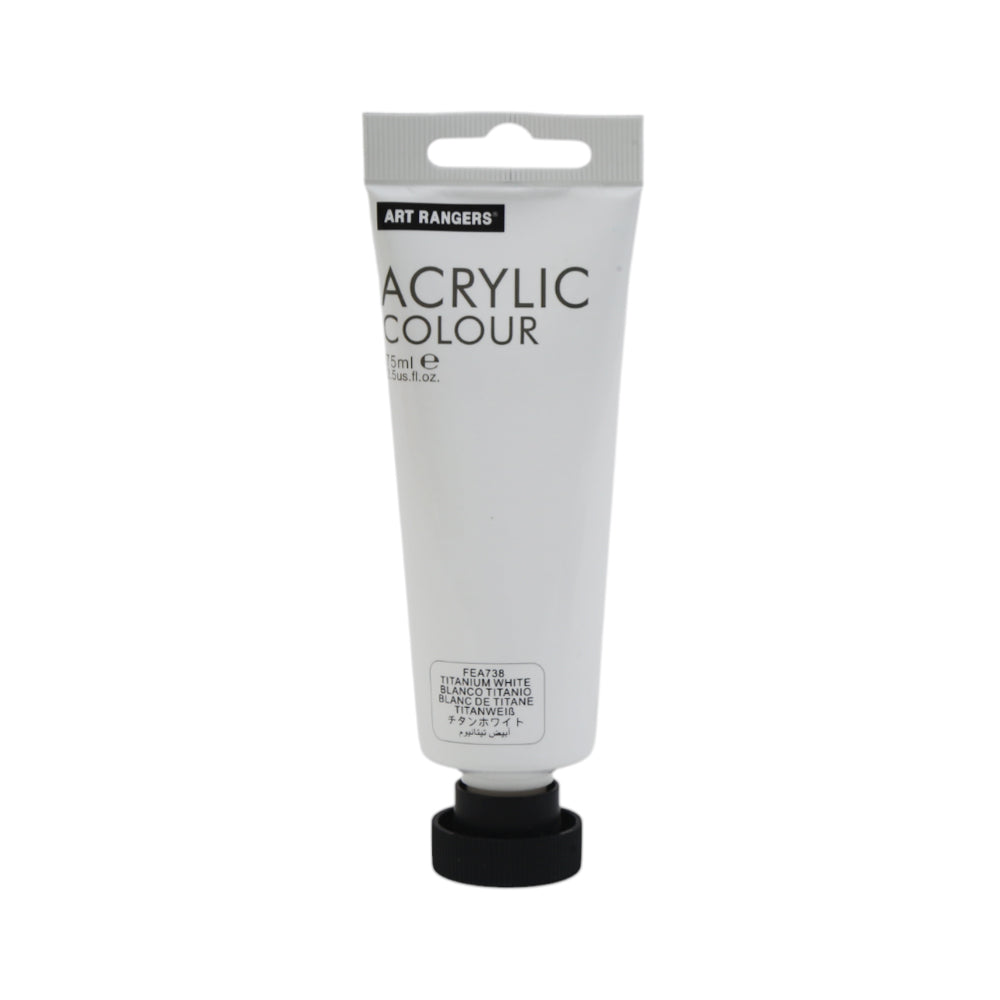 FEA75T ACRYLIC COLOUR TUBE WHITE 75ML Default Title - MamasJan Toys