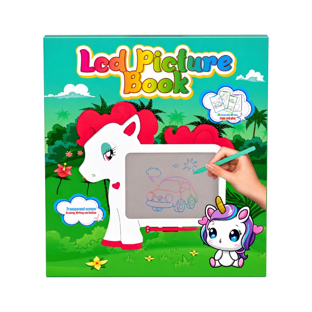 WZ-8190 LCD WRITTING TABLET UNICORN IR Default Title - MamasJan Toys