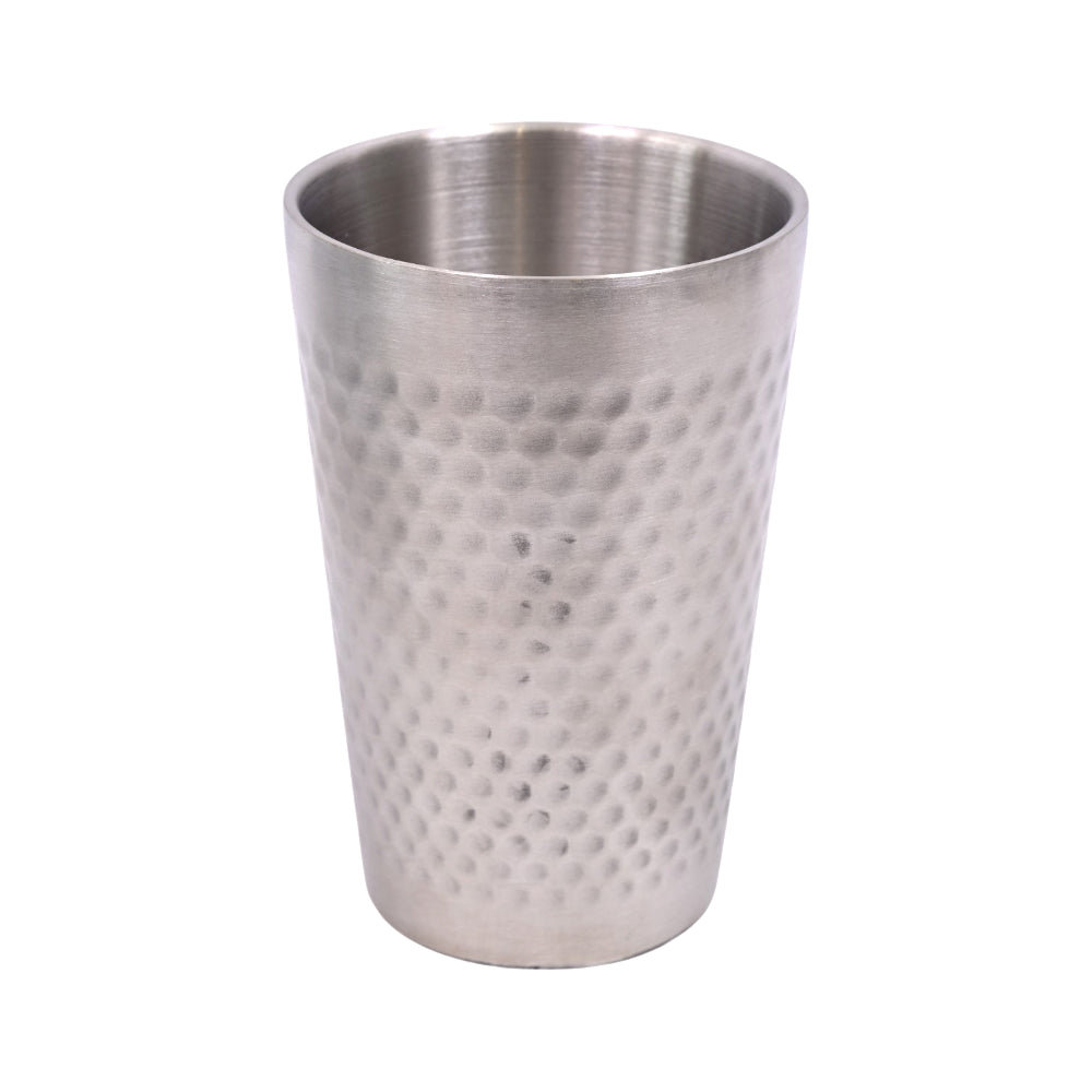 GLASS STEEL SILVER HAMMERED 28-5/8771 Pack oF 6 Default Title - MamasJan Crockery