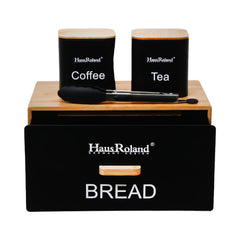 BREAD BOX SET 4PC HAUSROLAND HR407-1 Default Title - MamasJan Crockery