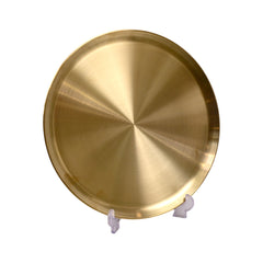 TRAY ROUND GOLDEN 7-3/8339 Default Title - MamasJan Crockery