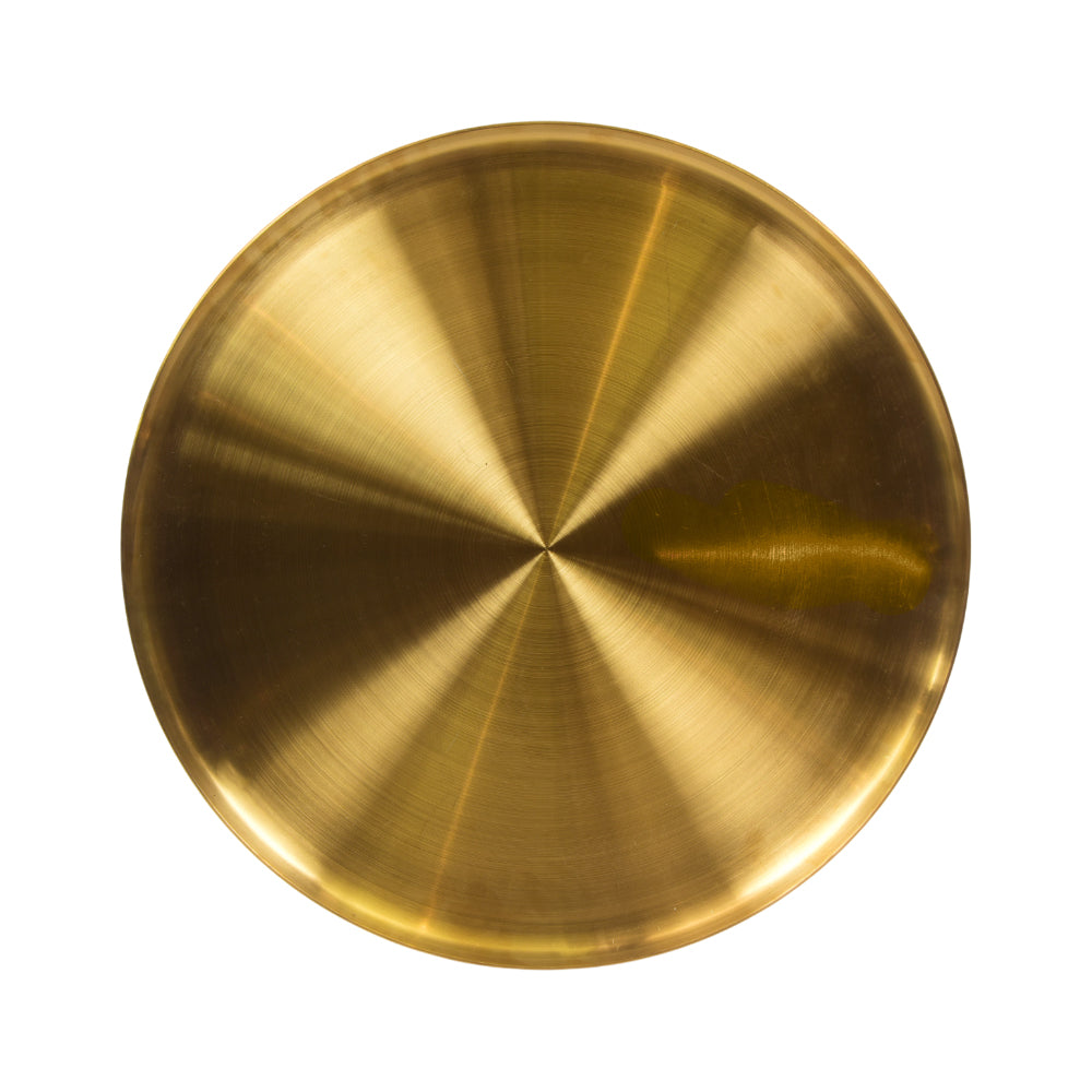 TRAY ROUND GOLDEN 7-6/8340 Default Title - MamasJan Crockery