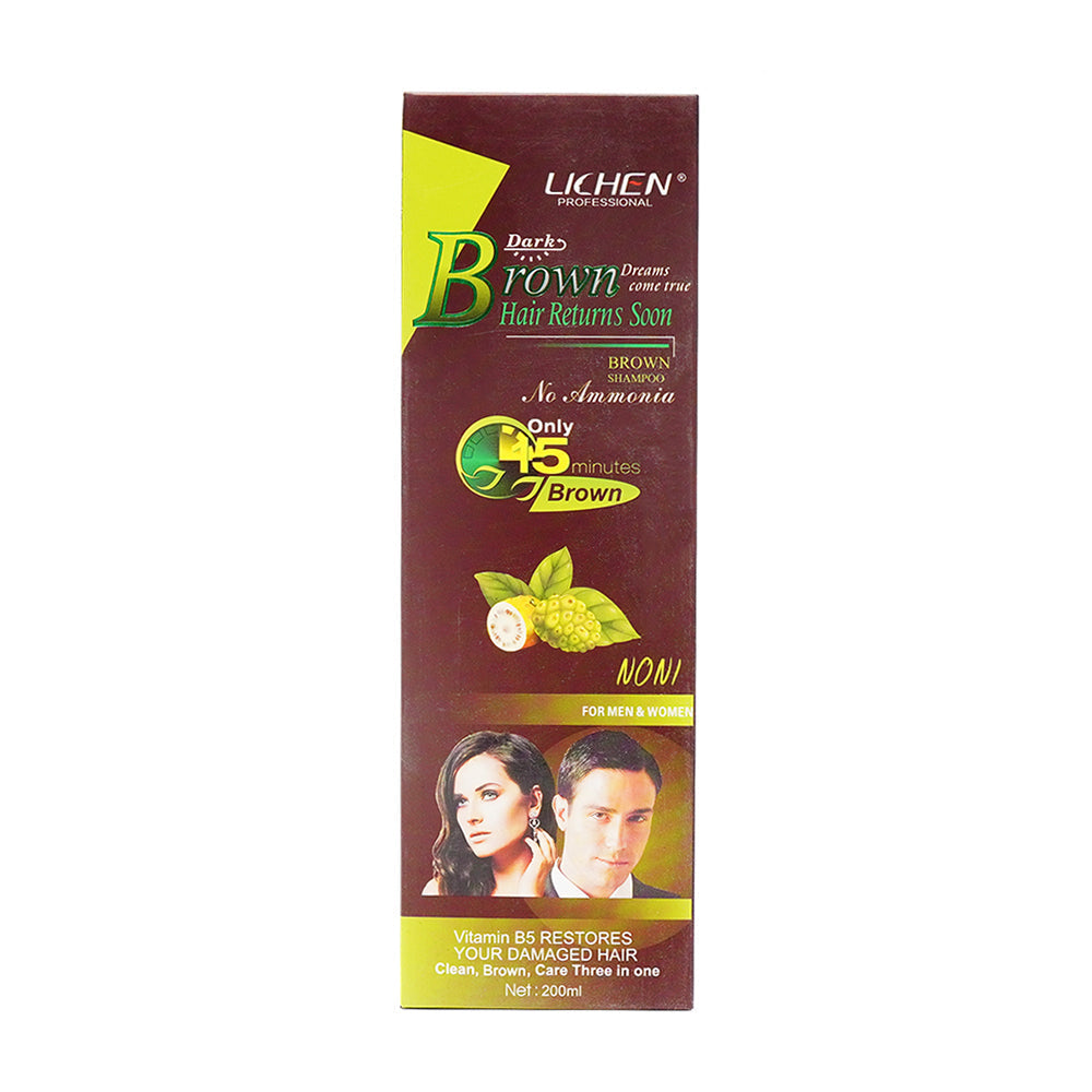 LICHEN DARK BROWN HAIR RETURS SHAMPOO 200ML Default Title - MamasJan haircare