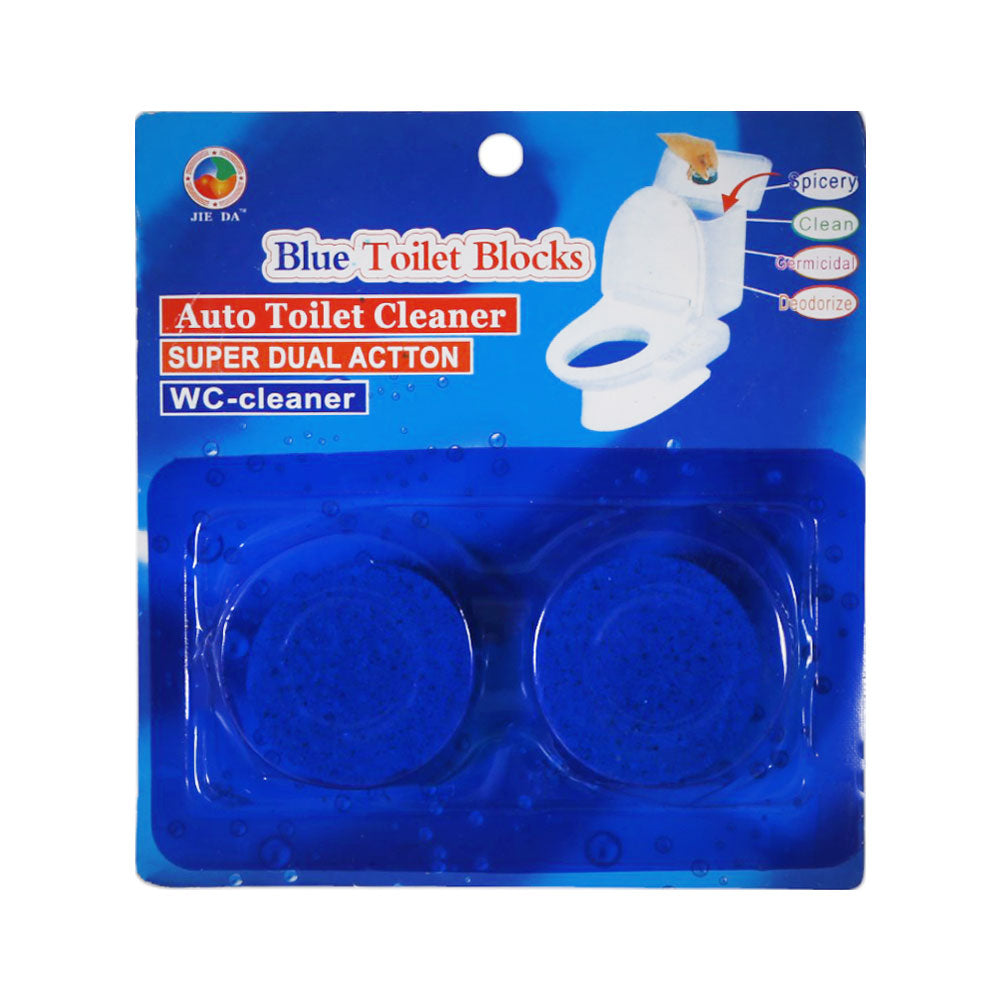 JIE DA BLUE BLOCKS TOILET FRESHENER & CLEANER 2PC IR L-1-3 Default Title - MamasJan Grocery Nonfood