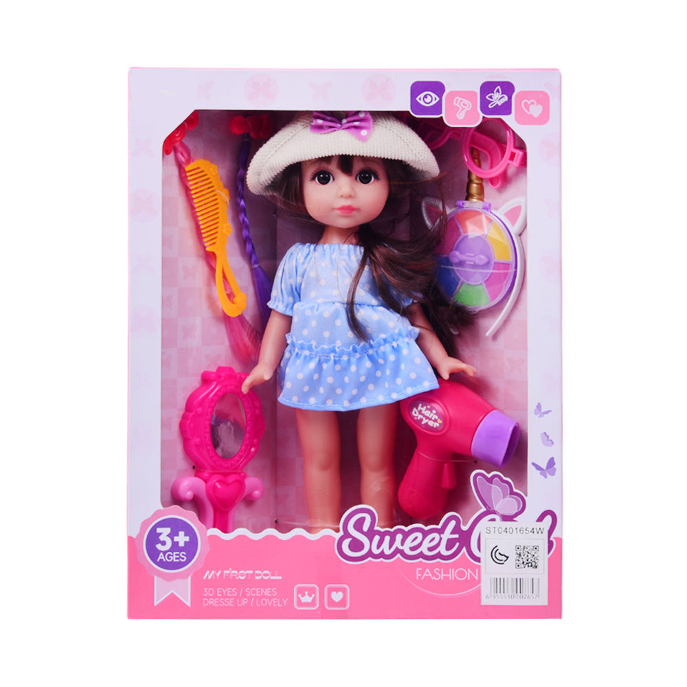 WZB9902-5 SWEET GIRL BABY DOLL 12INCH Default Title - MamasJan Toys