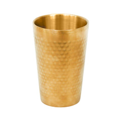 GLASS STEEL GOLDEN HAMMERED 0856 (Pack of 6) Default Title - MamasJan Crockery