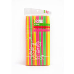 ARTISTIC STRAW COLORFULL 50PC PACK IR JF6023 Default Title - MamasJan Grocery Non Foods